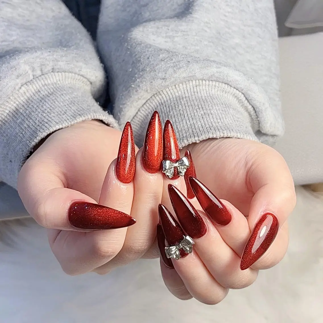 ネイル ハンドネイル 🍑長さだし ワンホン💅モモコのネイルデザイン