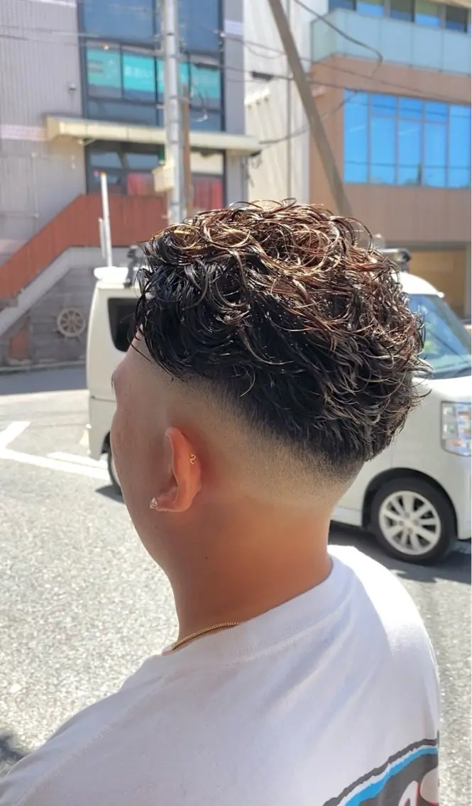 パーマ メンズ 曲がる縮毛矯正🌀 篠崎蓮　金沢文庫のヘアスタイル