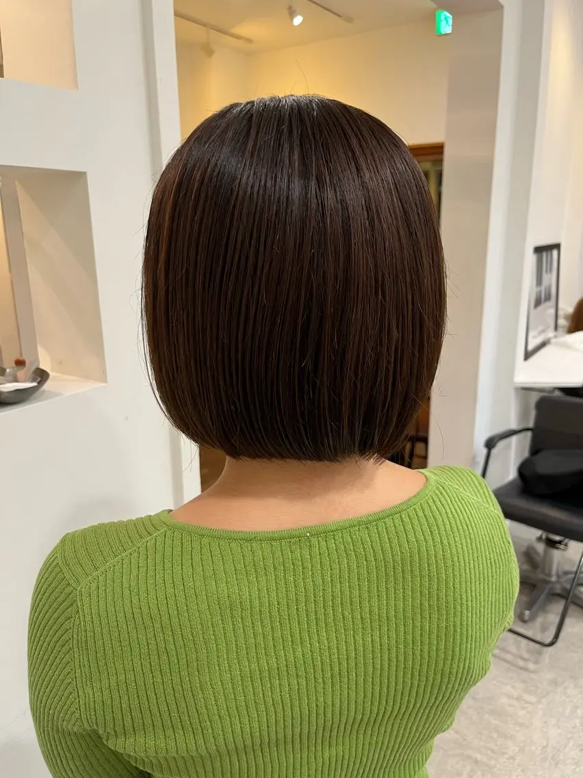 ショート ボブ カット 無料カットモデル‪✨ ✂️Nanami🌷のヘアスタイル