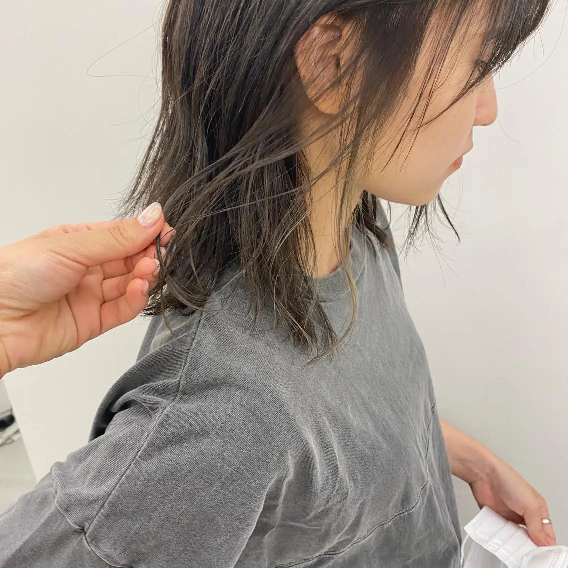 ショート カラー デザインカラー イヤリングカラー カット ヘアカラー SANC hair salonのヘアスタイル