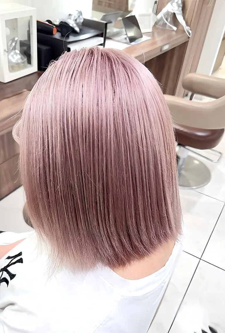 暖色系が気になる方はこちら🌺❤️「ブリーチ＋オンカラー＋髪質改善」の写真