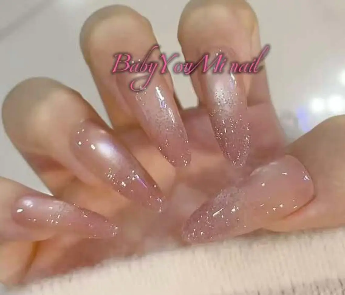 ネイル オーロラネイル チークネイル 成人式 フットネイル フレンチネイル ハンドネイル BabyYouMi nailのネイルデザイン