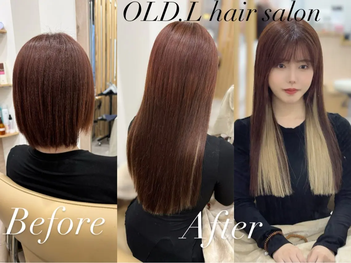 ロング エクステ エクステ＆カラー専門 羽エクステ　新大久保のヘアスタイル