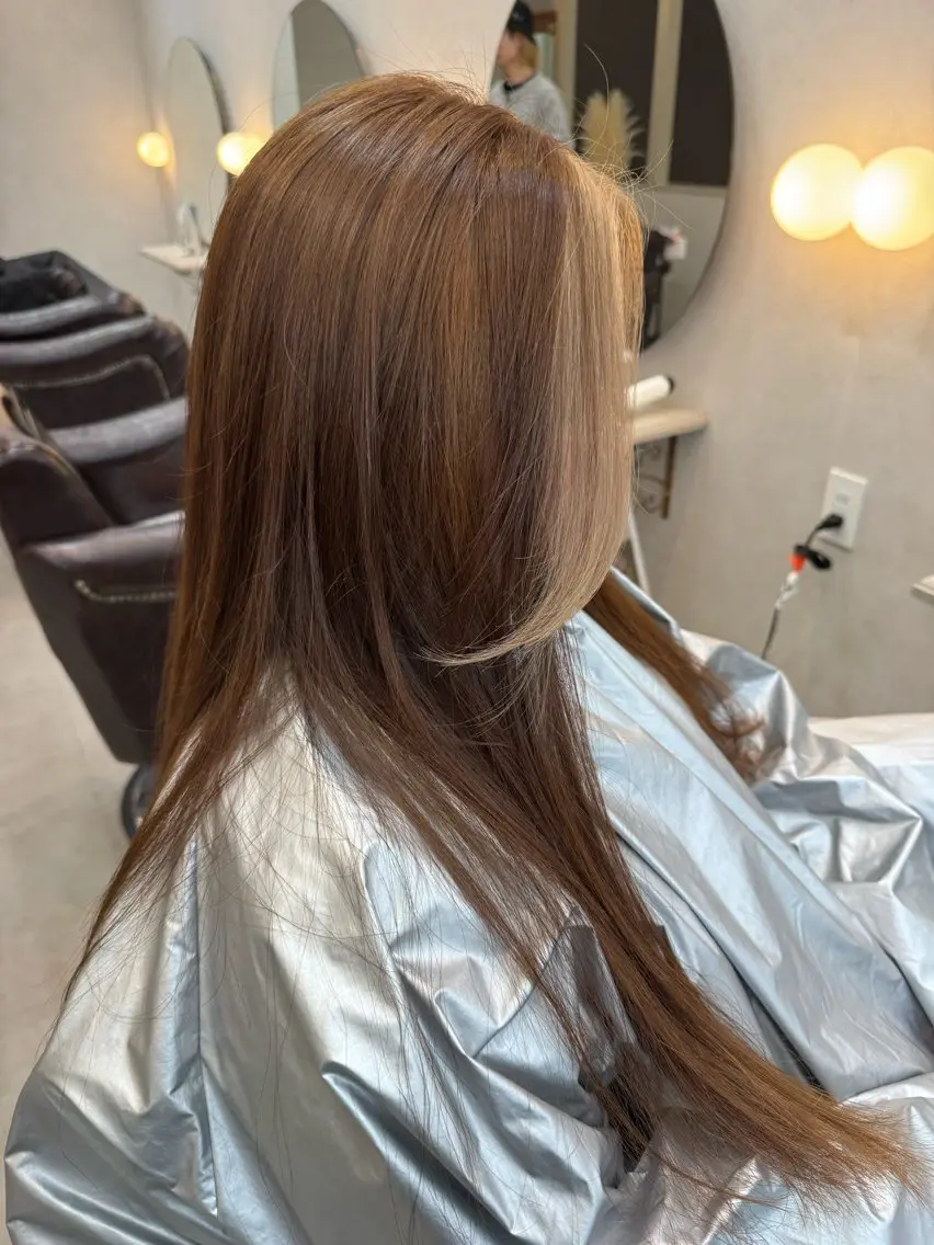 ロング カラー カット ヘアカラー トリートメント AKI 🐉のヘアスタイル