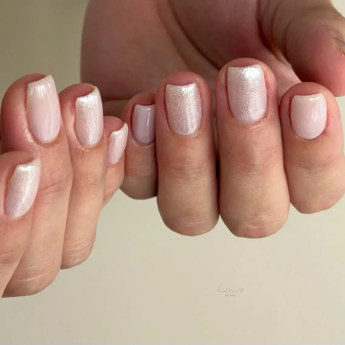 ネイル キラキラネイル ピンク ハンドネイル nail salon linoのネイルデザイン