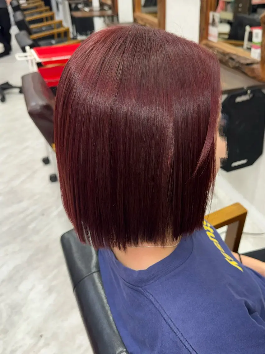 カラー 透明感カラー ダブルカラー 小島 羽琉のヘアスタイル
