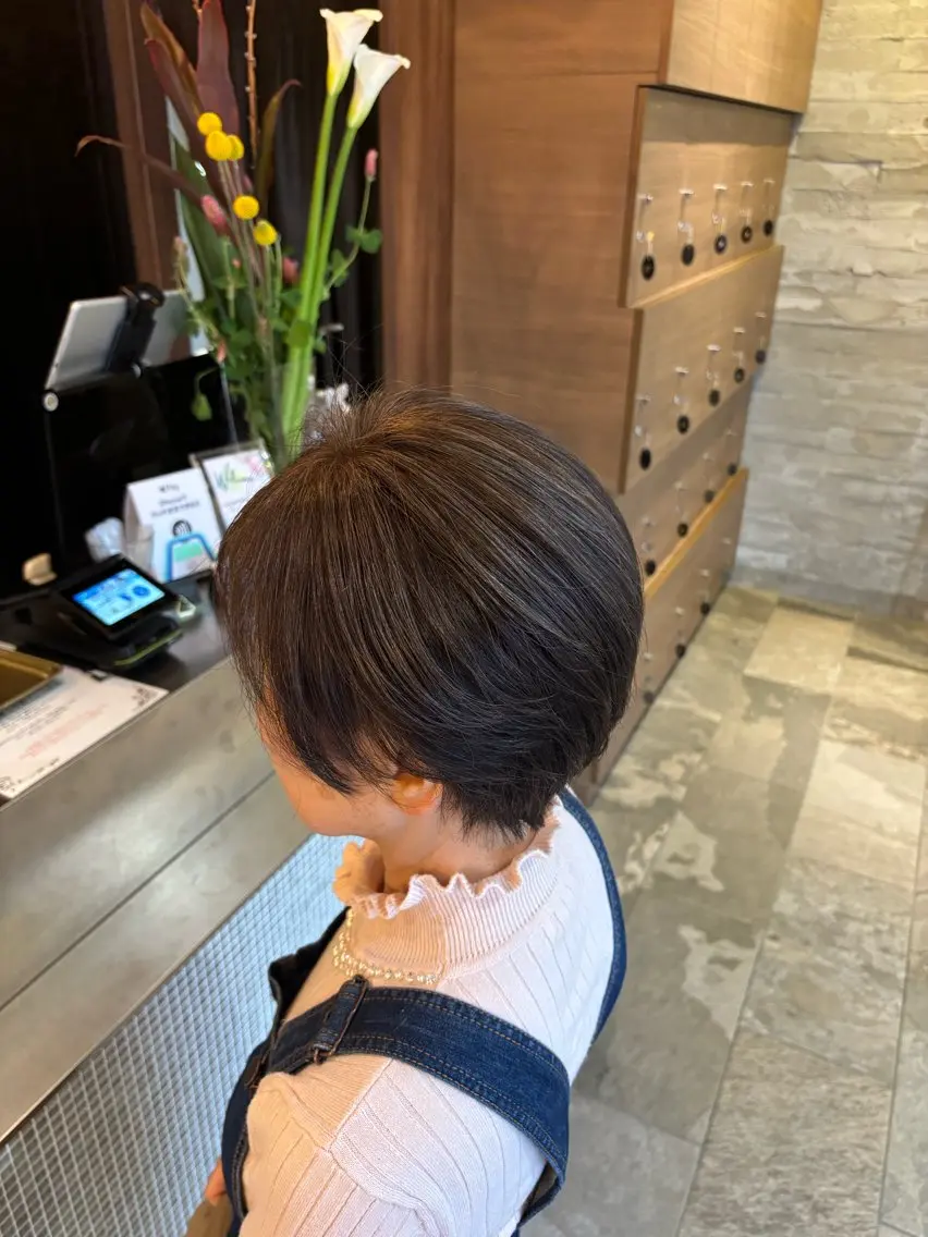 ショート カラー ハイライトカラー ハイライト 白髪ぼかし&ショート &ツヤ髪💎YUMAのヘアスタイル