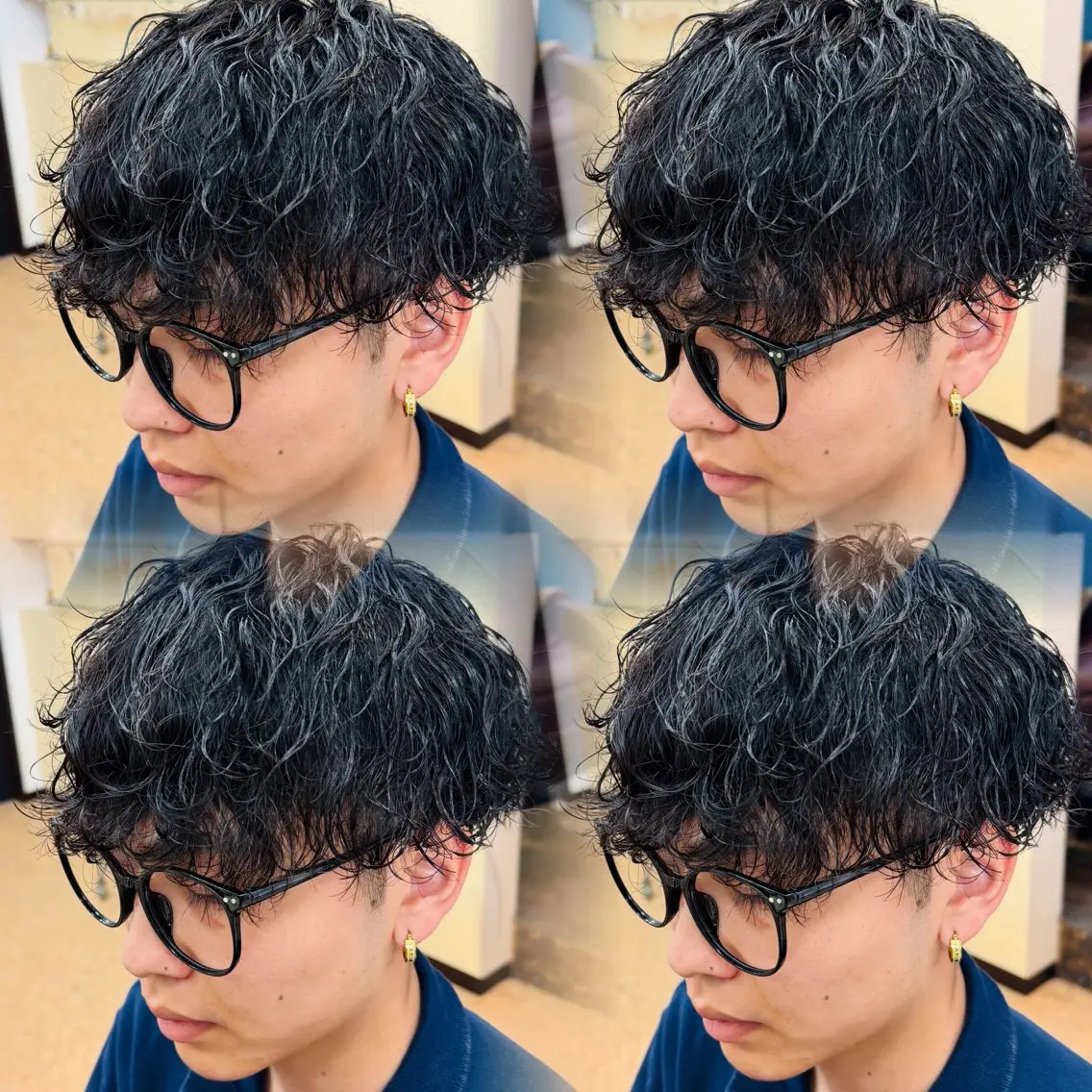 メンズカット/波巻きパーマ/トリートメントの写真