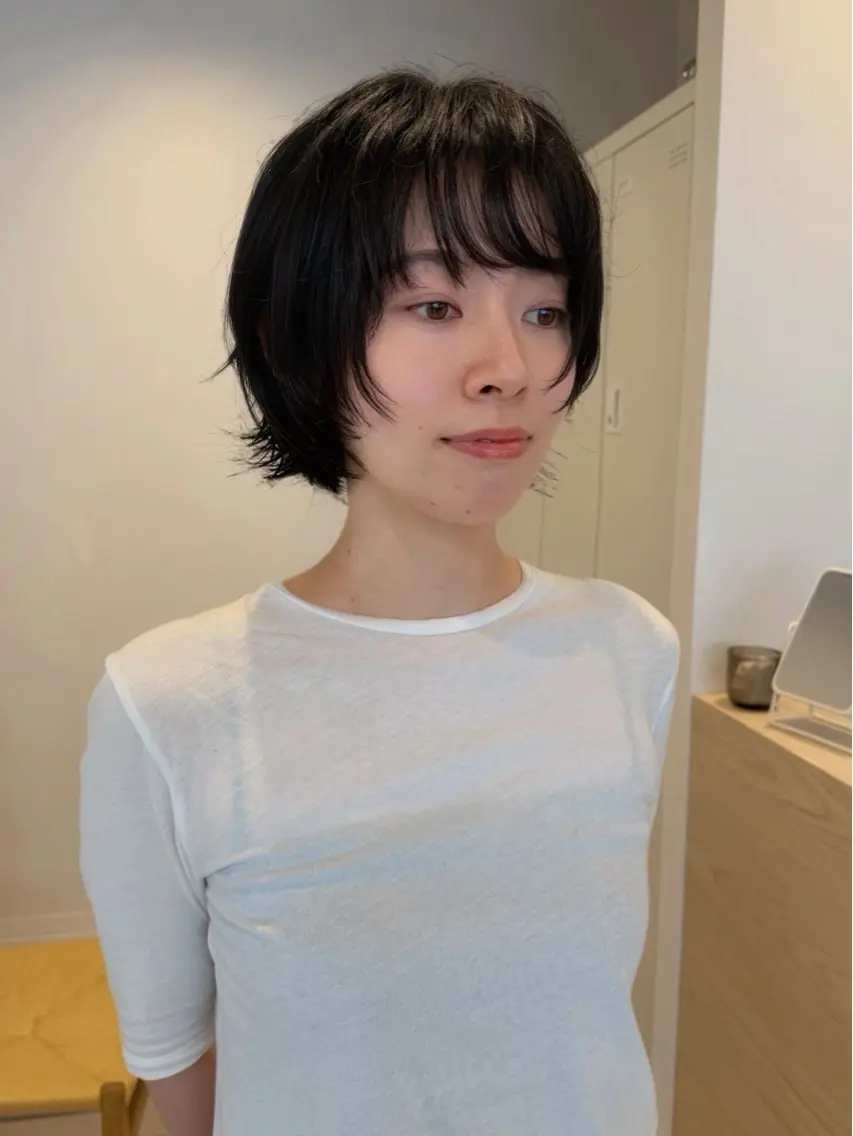 ショート パーマ くせ毛 ショートヘア ショートボブ💫 垢抜けヘア✨西田拓馬のヘアスタイル