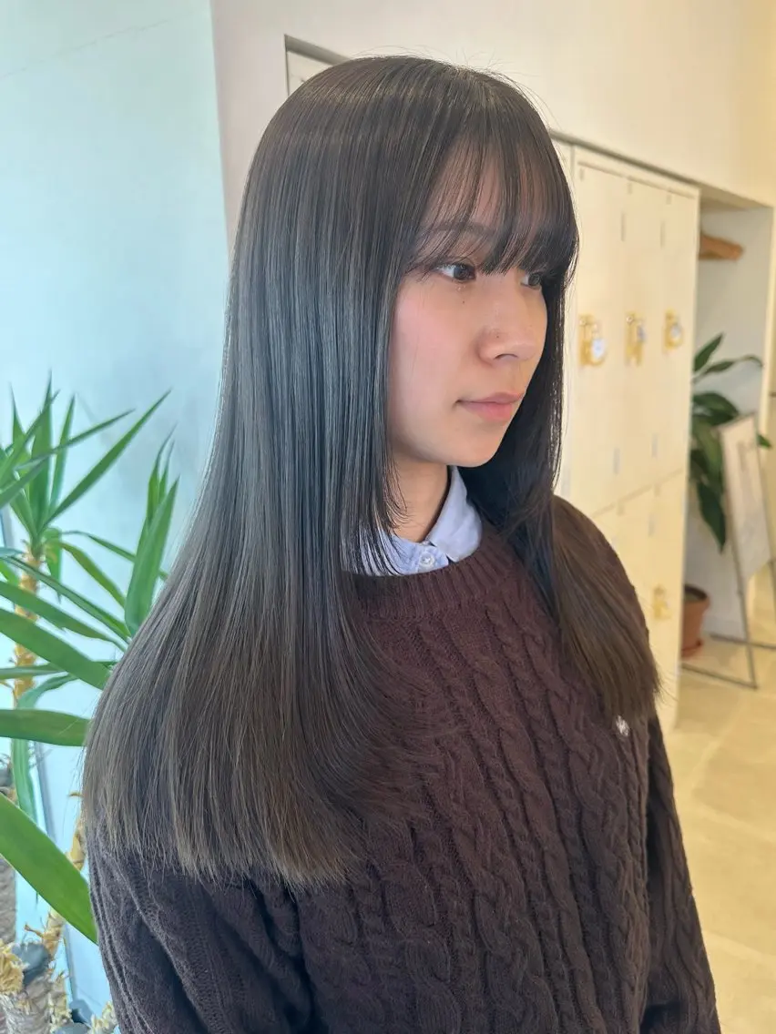 ロング 髪質改善 トリートメント トリートメント 間水 和樹のヘアスタイル