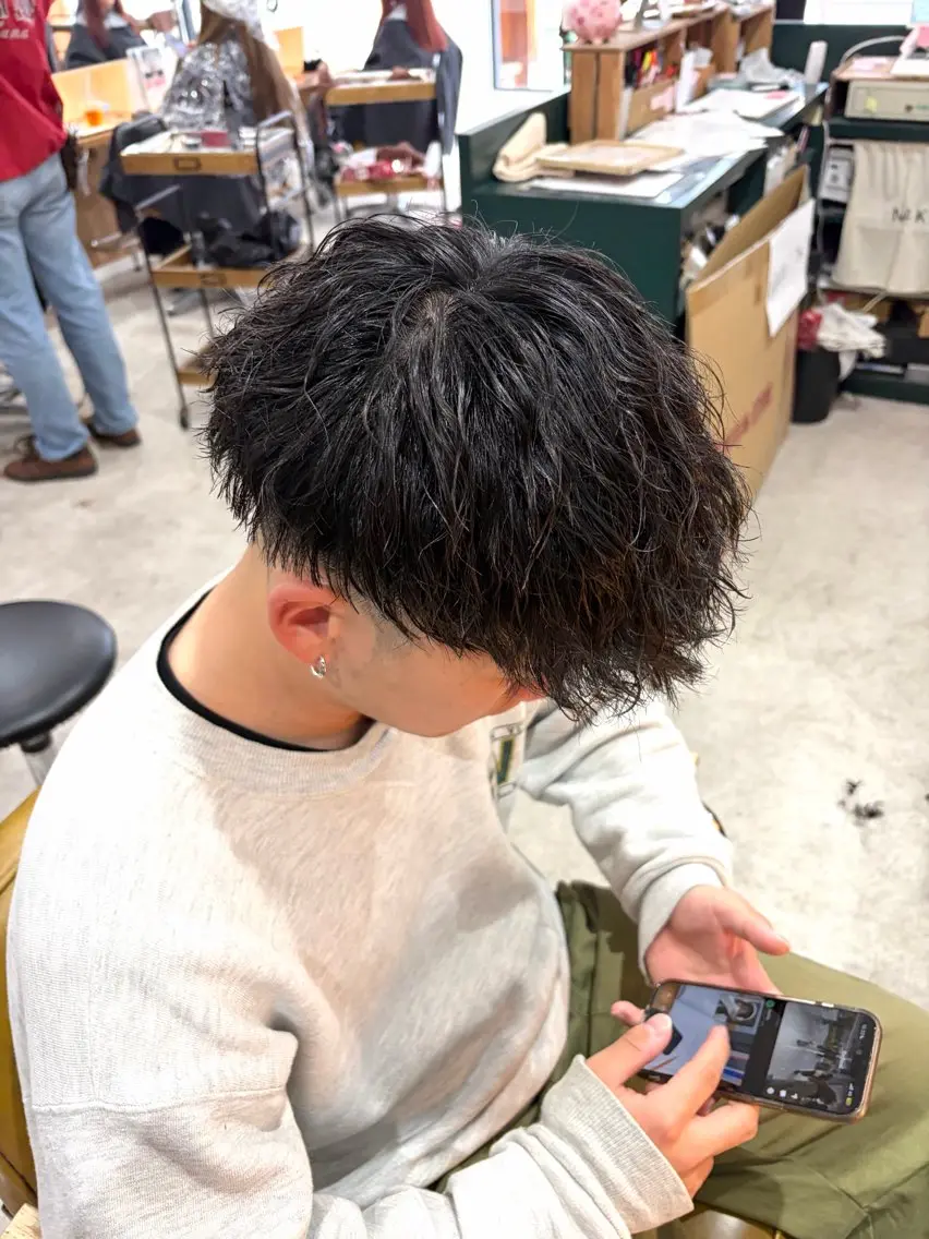 パーマ ヘアアレンジ メンズ カット パーマ 《外国人風ヘア特化》 早川 愛斗のヘアスタイル
