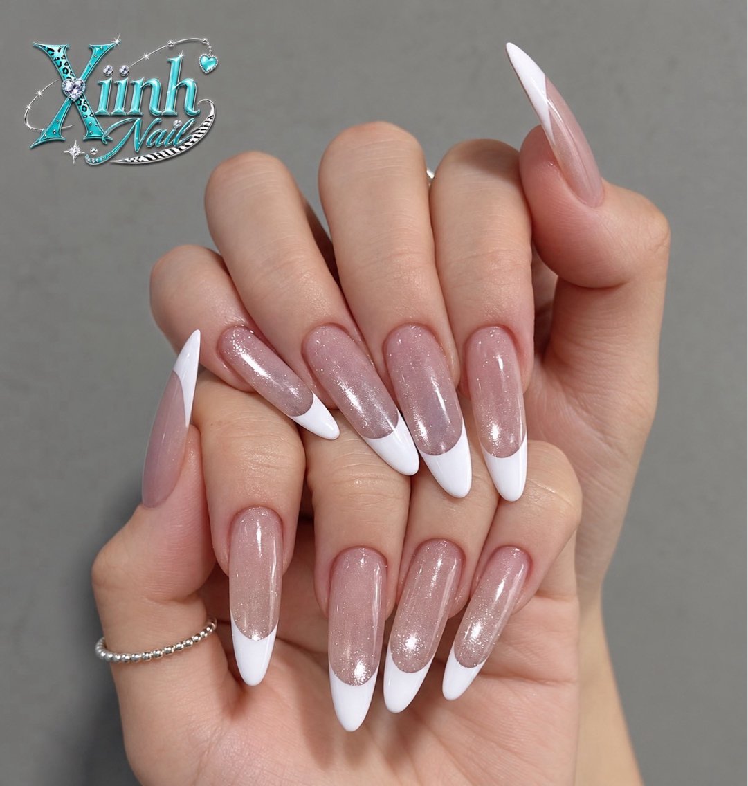 ネイル チークネイル 桜ネイル 長さ出し フットネイル ジェルネイル ハンドネイル XIINH NAIL SALONのネイルデザイン