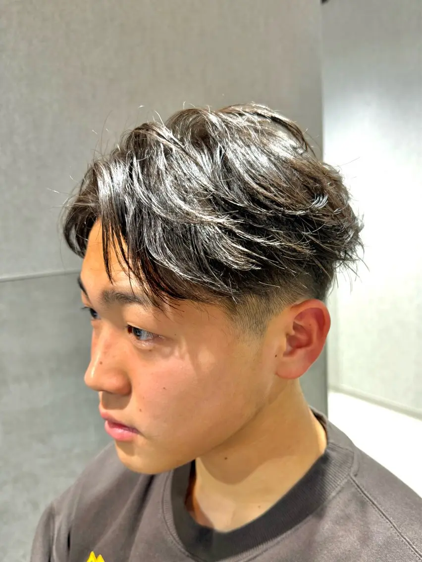✨曲がる縮毛矯正💈メンズカット+Rストレート+トリートメントの写真