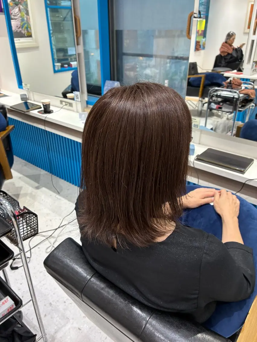 ミディアム 平尾 悠樹のヘアスタイル