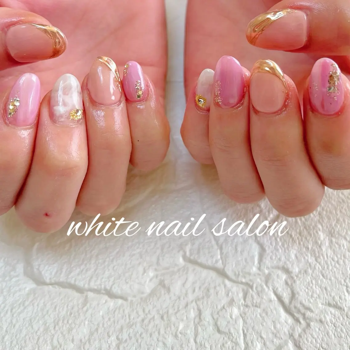 ネイル 持ち込み ハンドネイル white nail salonのネイルデザイン