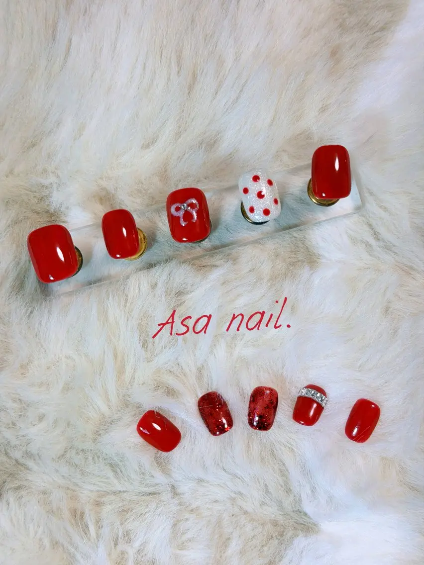 ネイル 冬ネイル クリスマス Asa Nail 亀戸 平井のネイルデザイン