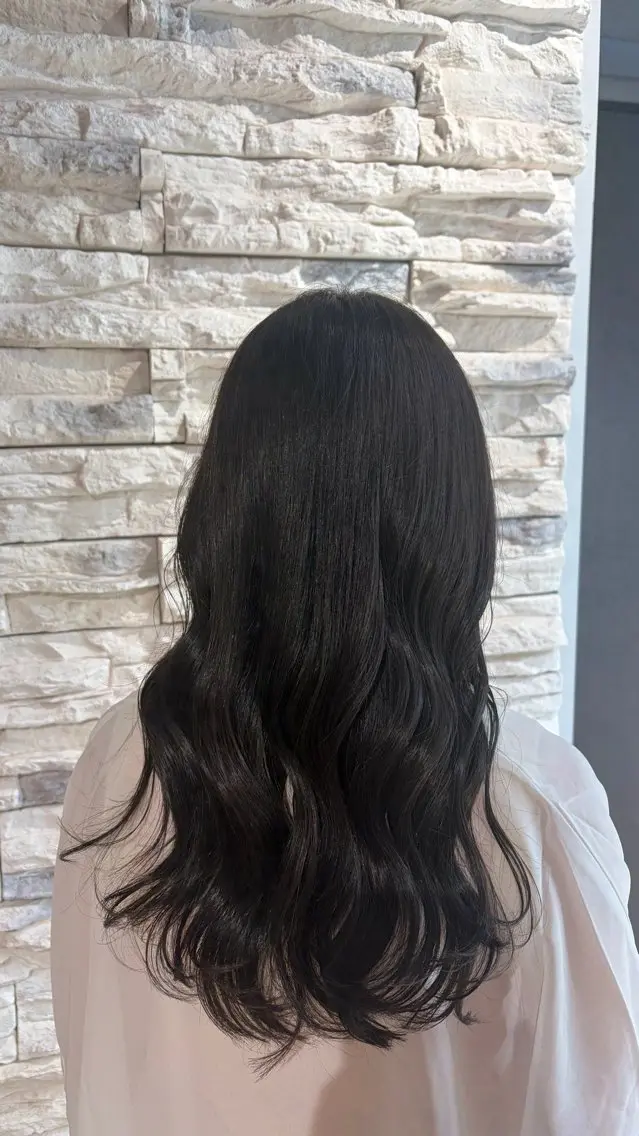 カラー 黒髪 カット ヘアカラー トリートメント MANA /名駅/透明感カラーのヘアスタイル