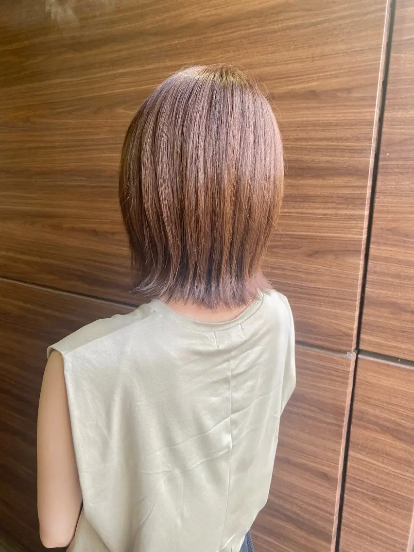 ショート カラー 切りっぱなしボブ ボブ ショートヘア 外ハネヘア カット ヘアカラー 似合わせ屋さん / ボブ・レイヤーのヘアスタイル