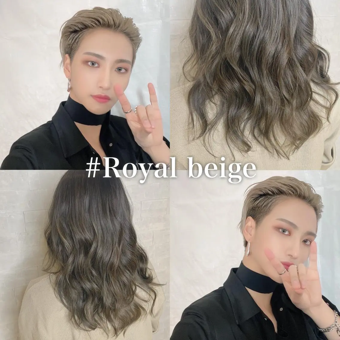 セミロング カラー パーマ 眉毛スタイリング 松下すずの眉毛・アイブロウイメージ