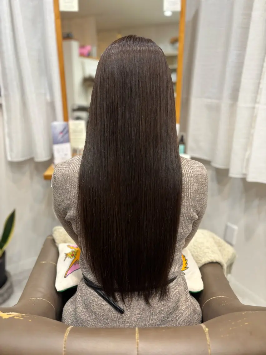 ロング カラー アッシュ アッシュブラウン ブラウンカラー 髪質改善 ✨次世代型髪質改善✨ marikaのヘアスタイル