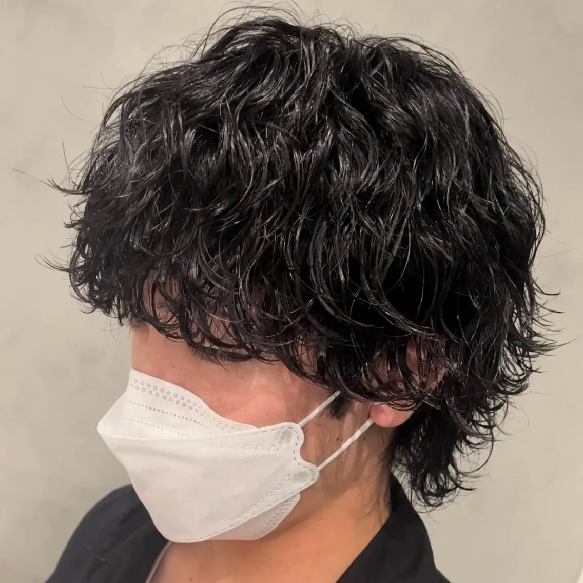 ミディアム パーマ ヘアアレンジ メンズ fifth 石川 凪のヘアスタイル