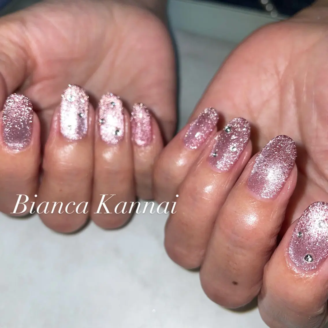 ネイル フラッシュネイル ハンドネイル Bianca SAITO🌺のネイルデザイン
