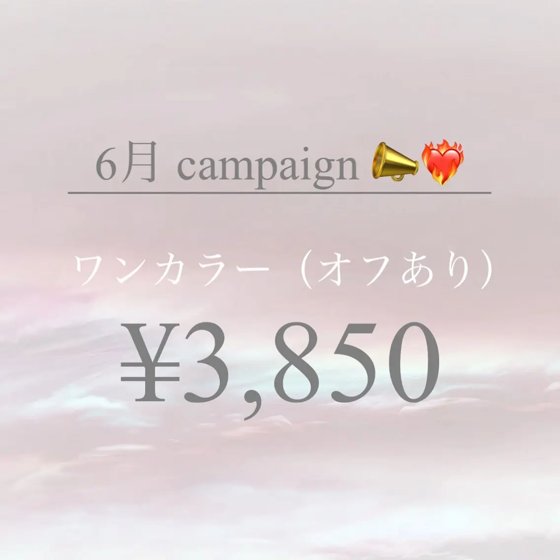 6月キャンペーン❤️‍🔥※日時指定あり※【オフあり】ワンカラーの写真
