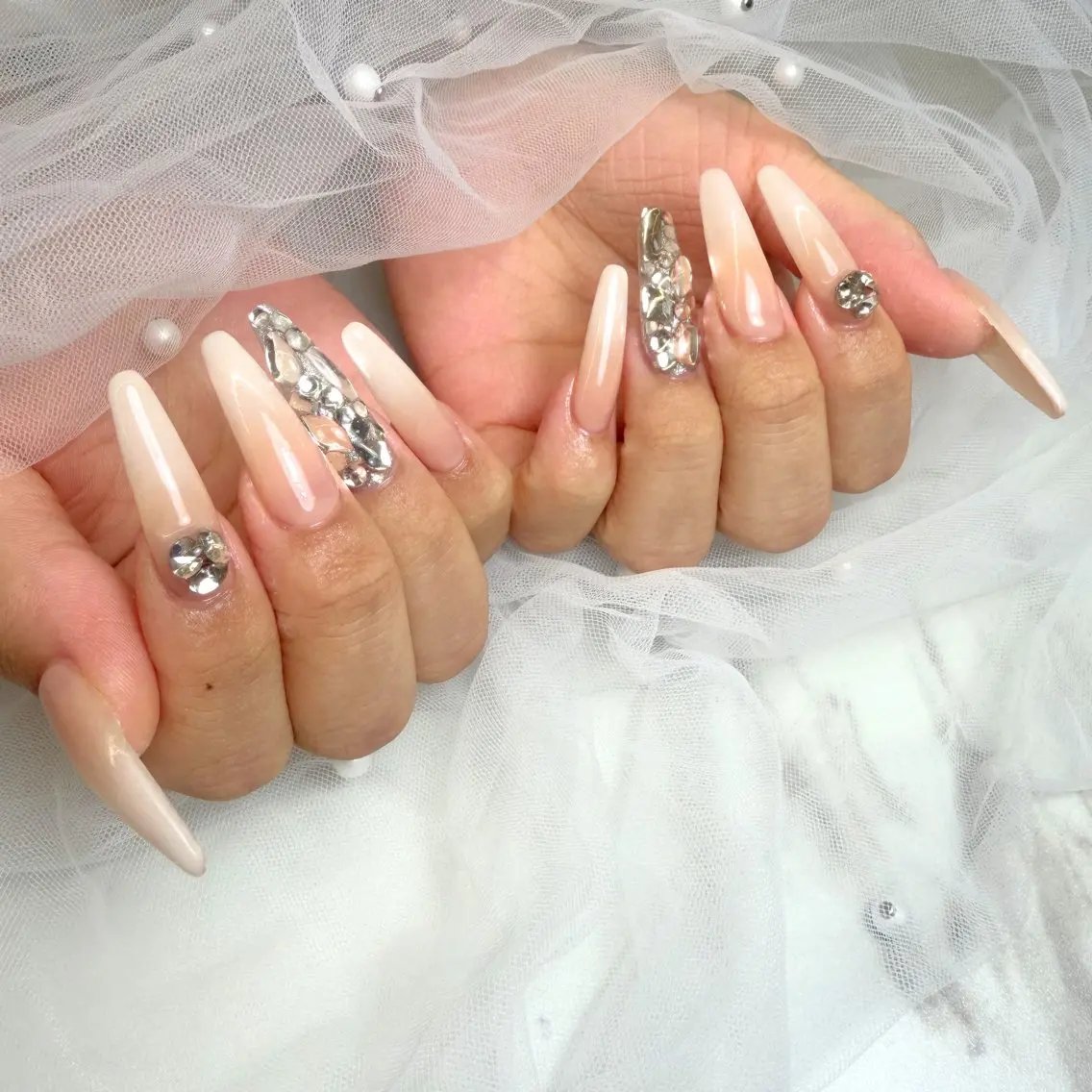 ネイル ハンドネイル MAKI💎綺麗め 大人可愛い/堺筋本町のネイルデザイン
