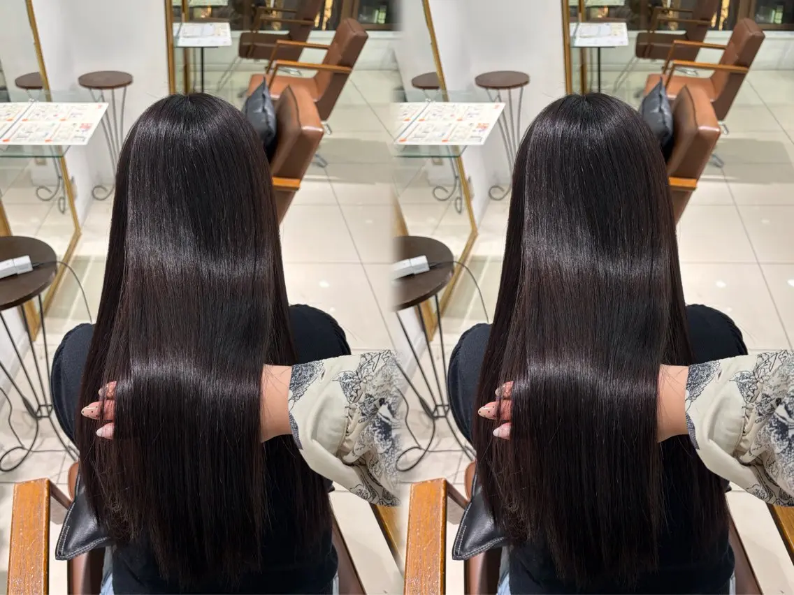 ロング 縮毛矯正 縮毛矯正 巻ける🫧縮毛矯正 💞はな🎀のヘアスタイル