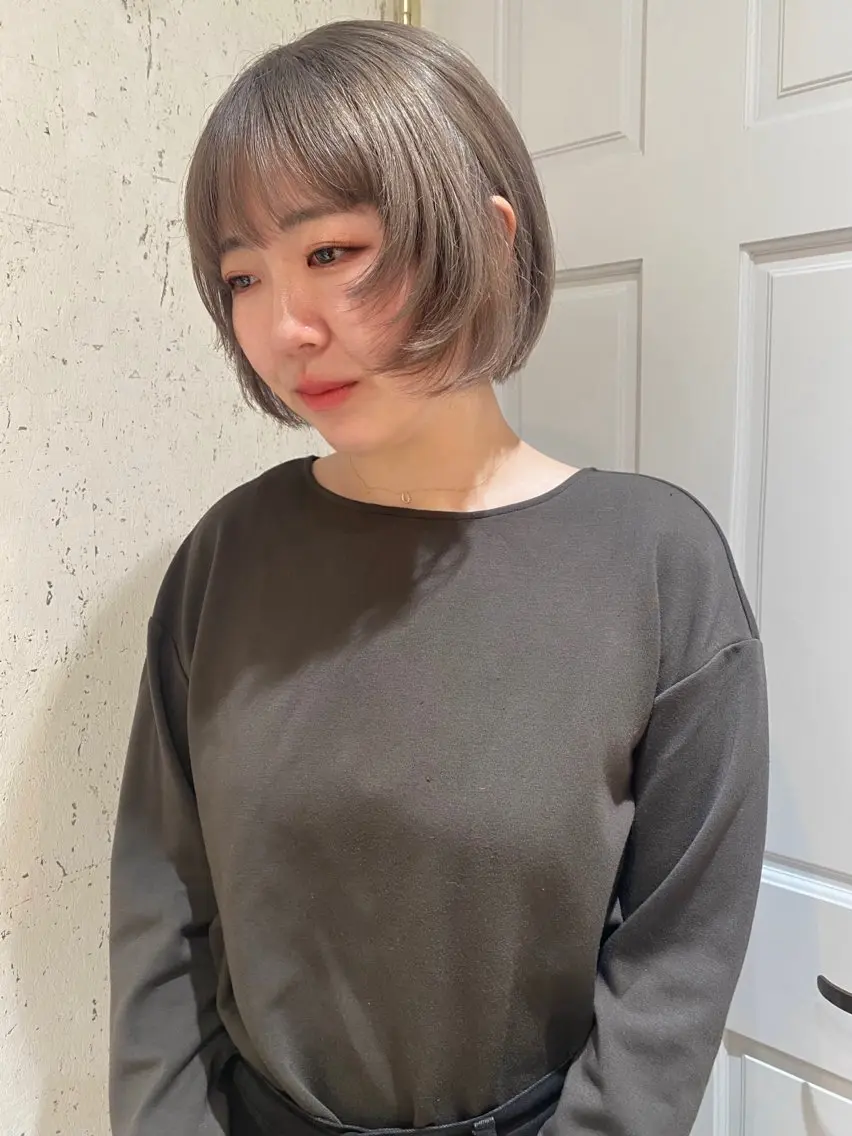 ショート カラー 似合わせカット カット ヘアカラー トリートメント mai / linoah˚✧のヘアスタイル