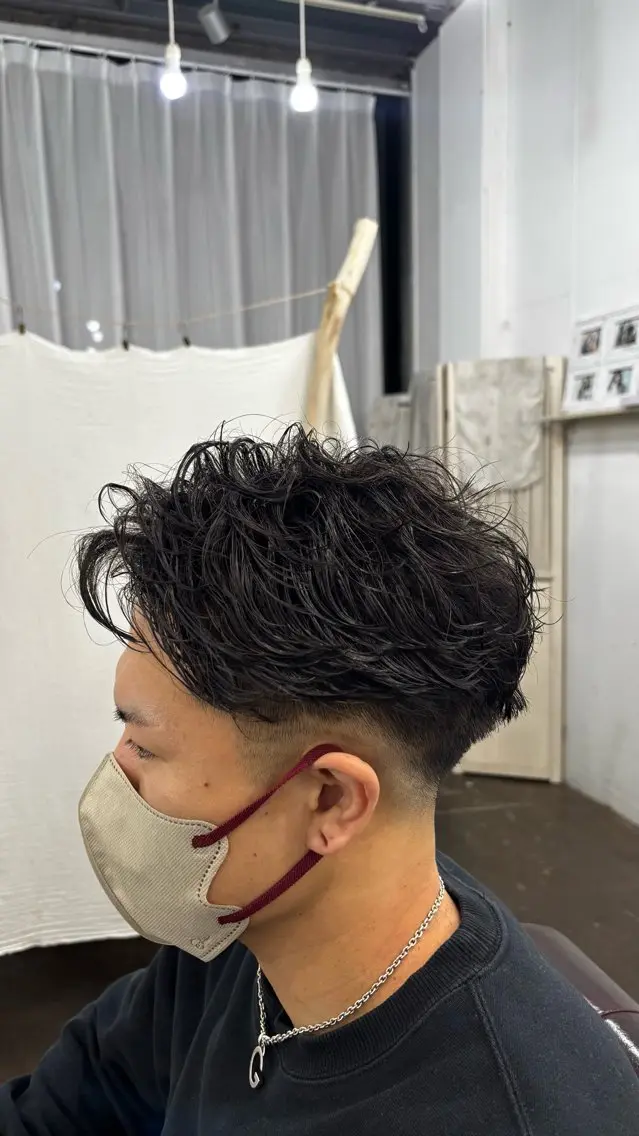 ショート ショートヘア カット パーマ 岡村 真央のヘアスタイル