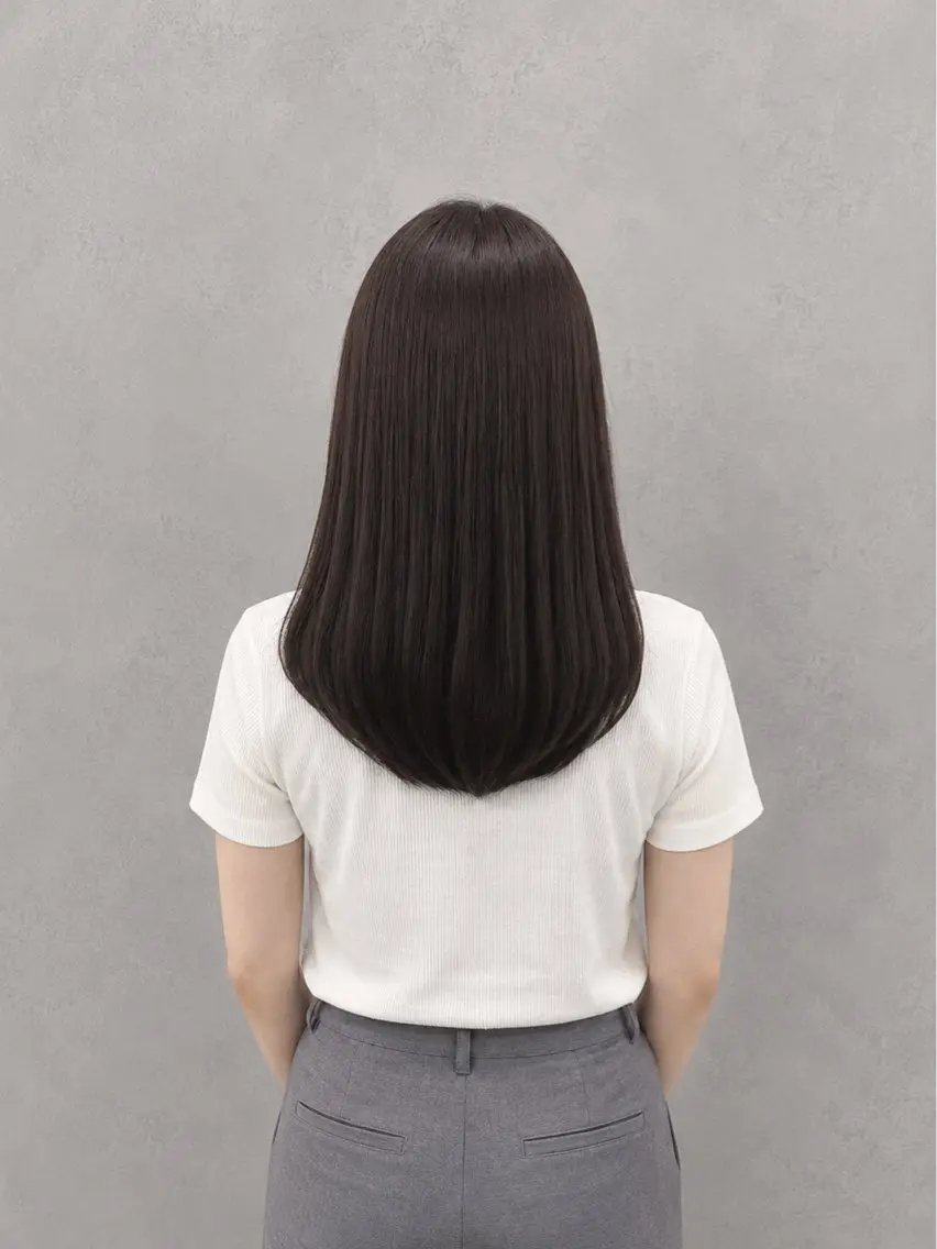 ミディアム 🫧‪縮毛矯正 かとうよしき🫧のヘアスタイル