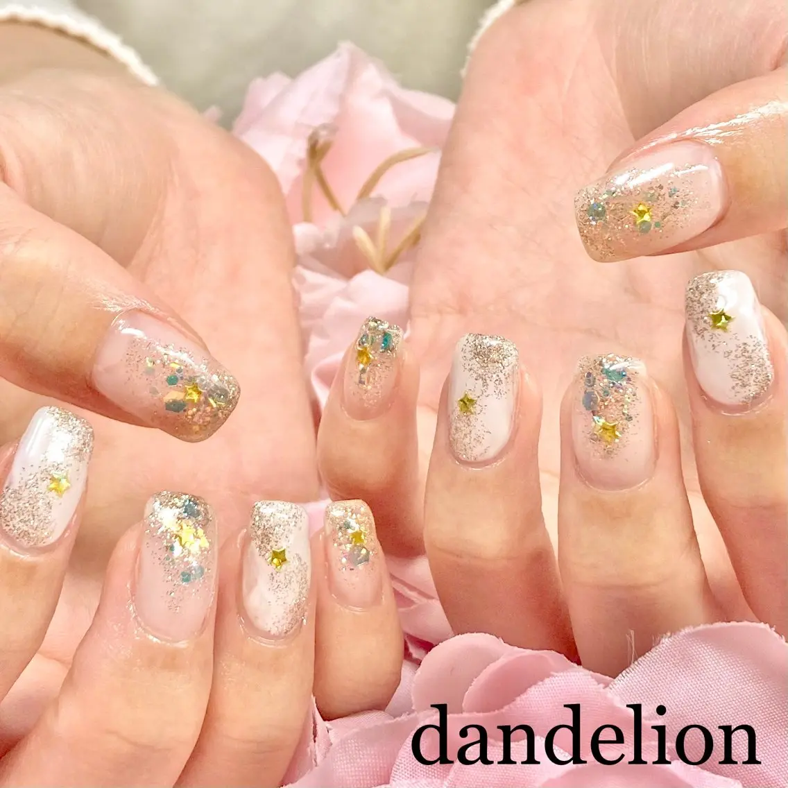 ネイル ハンドネイル ハンドケア dandelion ダンデライオンのネイルデザイン
