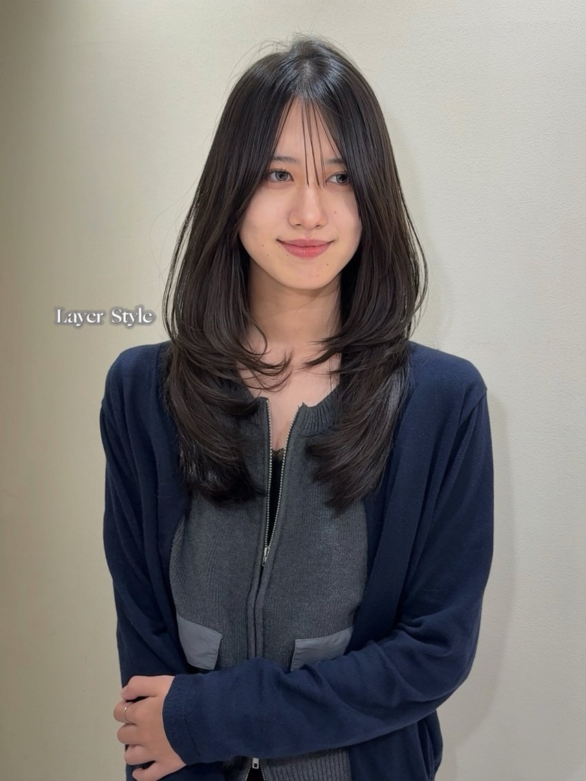 ロング カラー 大人韓国レイヤ ー特化|角岡泉希🩶のヘアスタイル