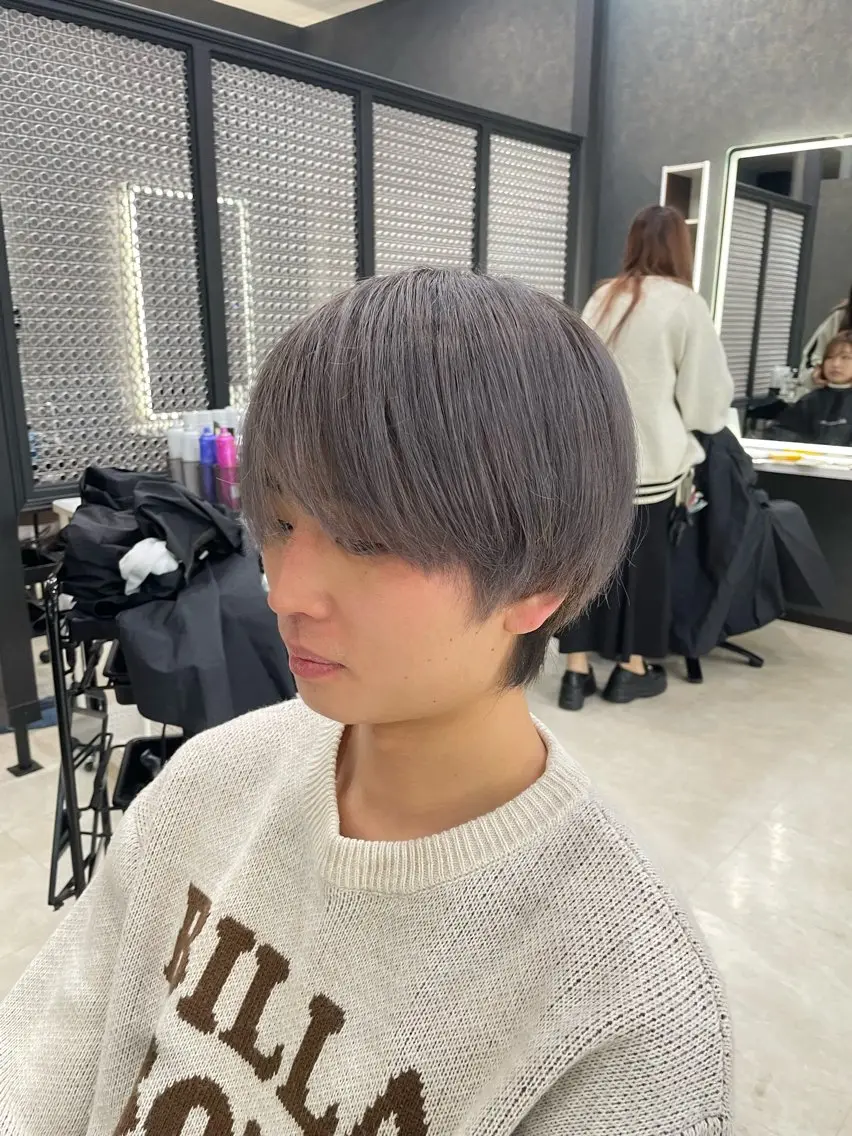 カラー メンズ 《問屋町》💈モデル 募集中✨上野龍一のヘアスタイル
