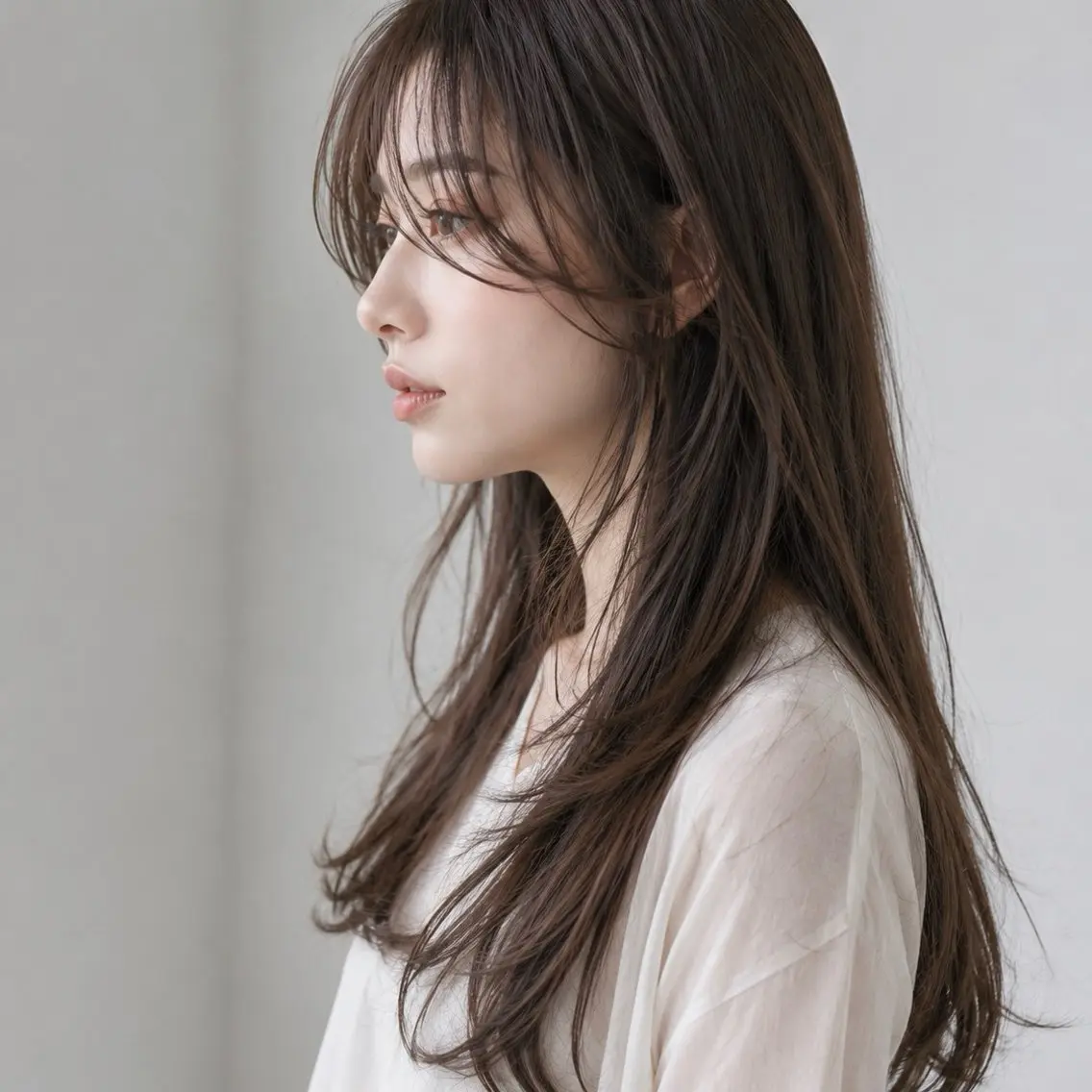 ロング 韓国ヘア🎀 もかのヘアスタイル