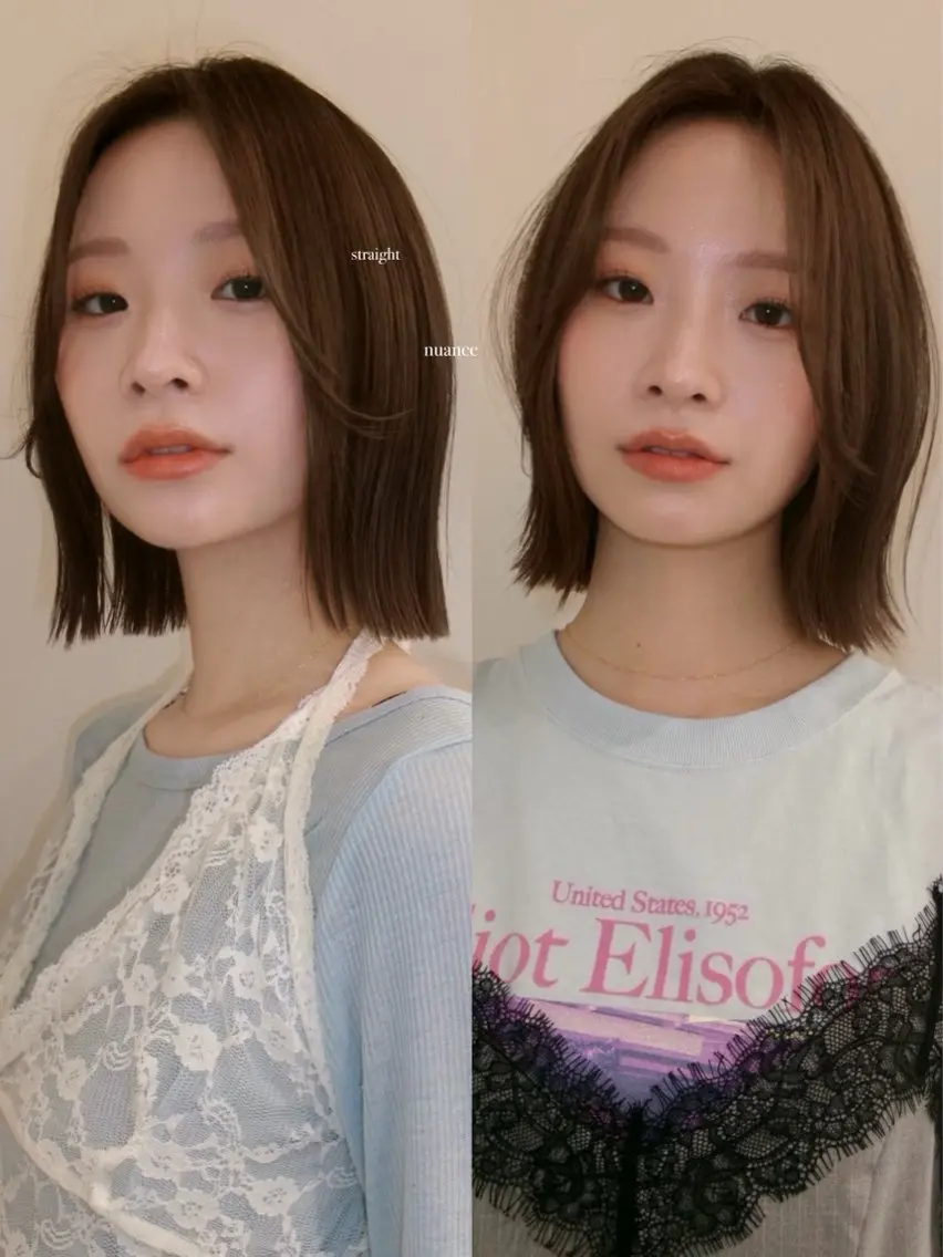 ショート カット 縮毛矯正 おしゃれボブ/暖色 カラー🧶いろはのヘアスタイル