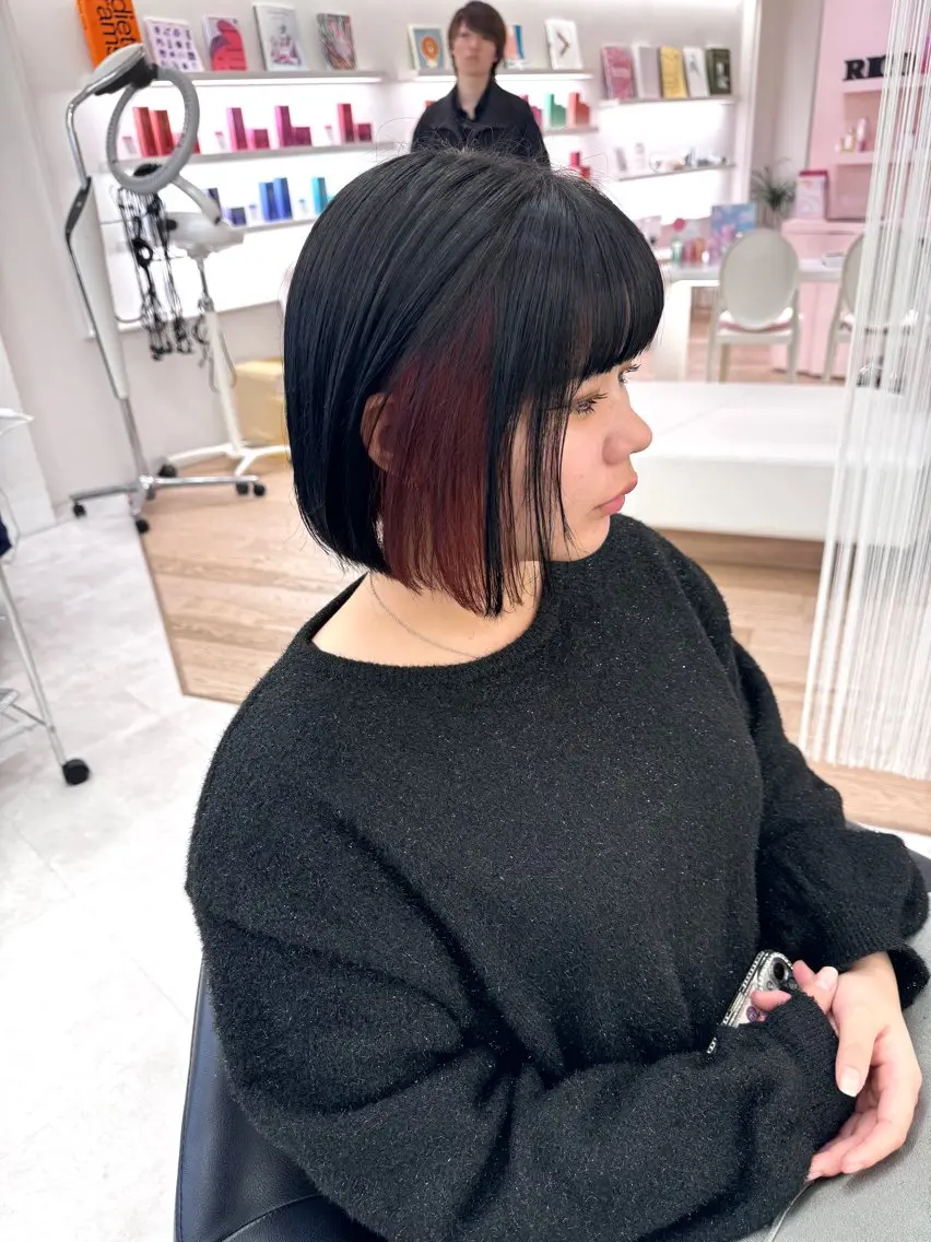 ロング カラー カット ヘアカラー ♡ParveMix NANO♡のヘアスタイル