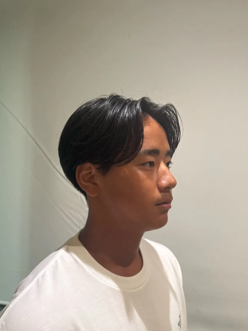 パーマ メンズ メンズパーマ カット けんしん /透明感カラー🫧のヘアスタイル