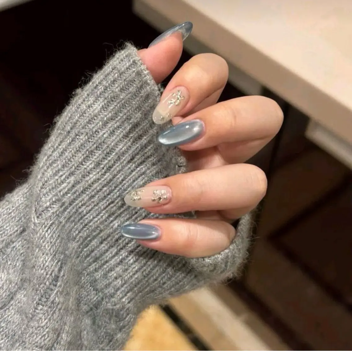 ネイル 韓国ネイル 持ち込み ニュアンスネイル ネイルチップ ハンドネイル TABI ANA.CHUOのネイルデザイン