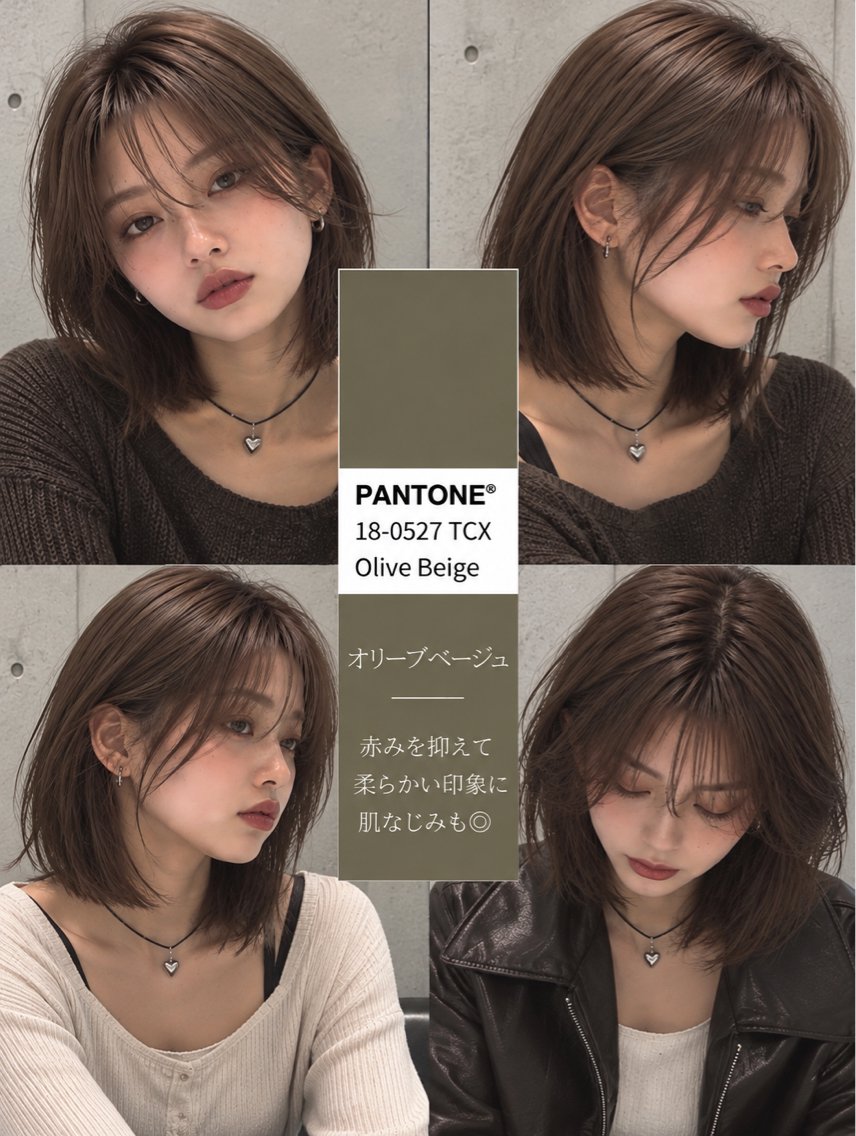カラー カット ヘアカラー トリートメント rina韓国レイヤー ハッシュカットのヘアスタイル