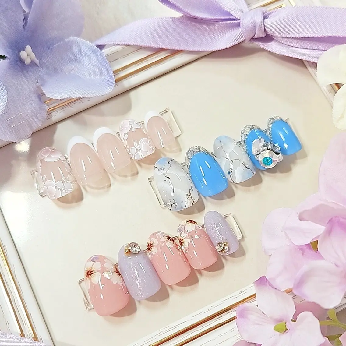 ネイル 手描きｱｰﾄ&推し活 🌟Wisteriaのネイルデザイン