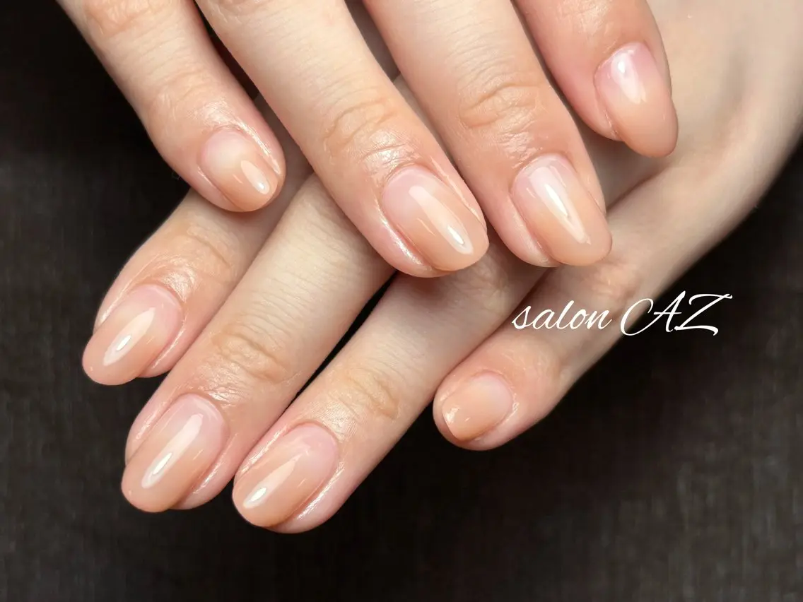 ネイル アートネイル 長さ出し フットネイル フレンチネイル ジェルネイル salon AZのネイルデザイン