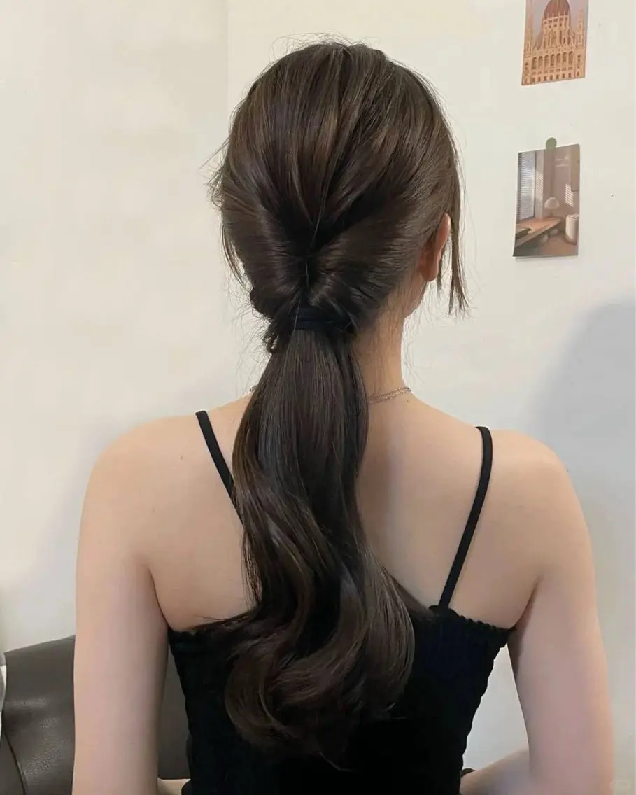 ロング カラー カット ヘアカラー トリートメント ヘッドスパ ヘアセット 𓏸レイヤー髪質改善 透けカラーカノン🫧のヘアスタイル