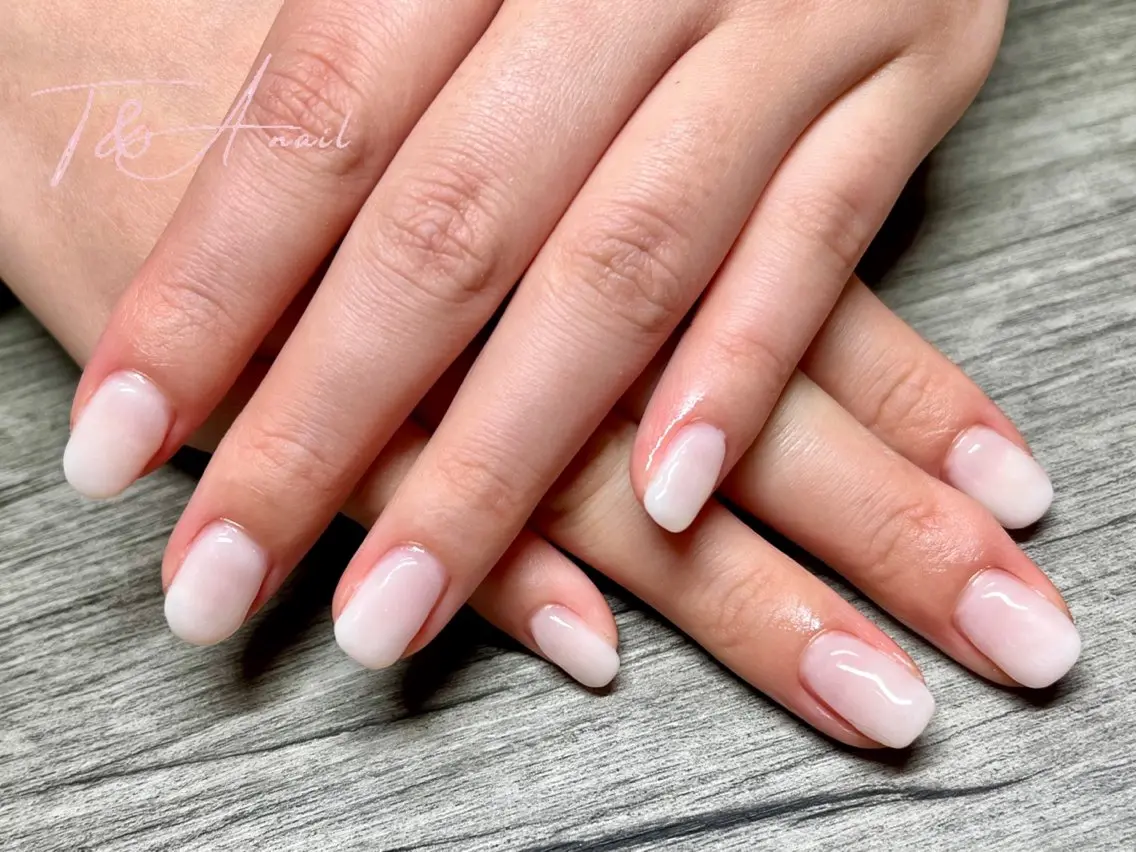 ネイル ジェルネイル ワンカラーネイル スカルプネイル シンプルネイル ホワイト T&A nailのネイルデザイン