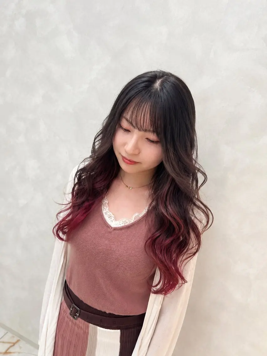 ロング カット ヘアカラー オーダーメイド施術 SHUTO名駅4分のヘアスタイル