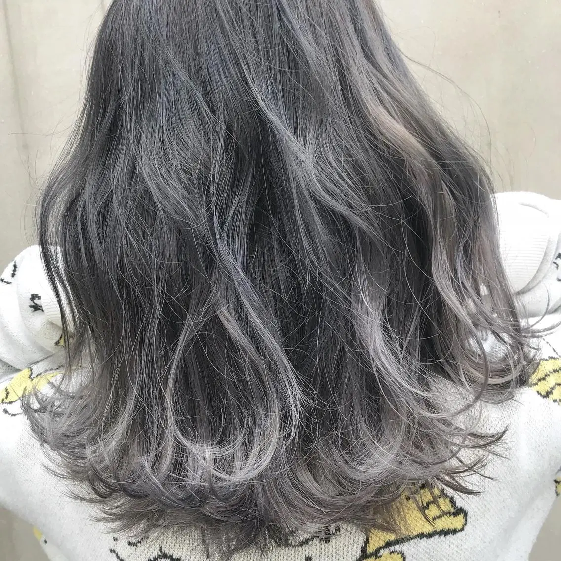 セミロング カラー バレイヤージュ ブリーチ デザインカラー ハイライトカラー ハイライト 【渋谷で人気】艶髪× 髪質改善/ツヤカラーのヘアスタイル
