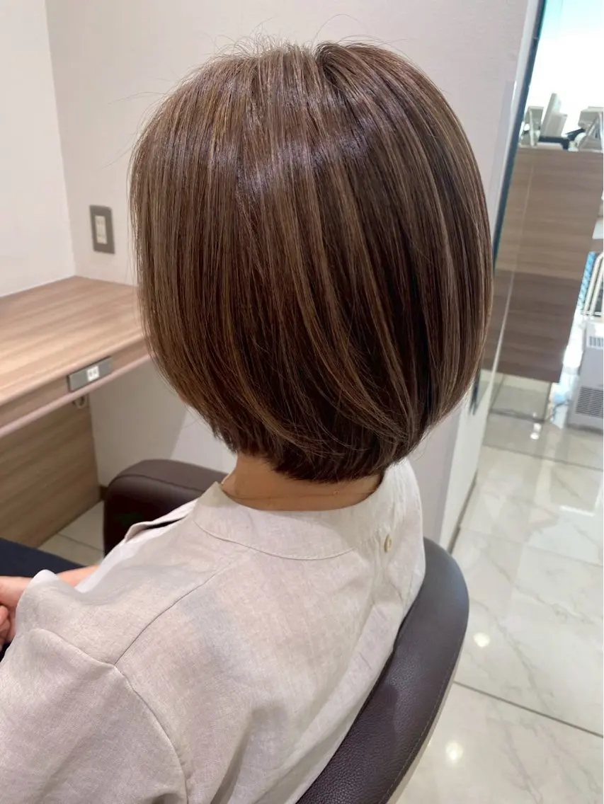 ショート カラー ハイライトカラー ハイライト 三川 洋樹のヘアスタイル