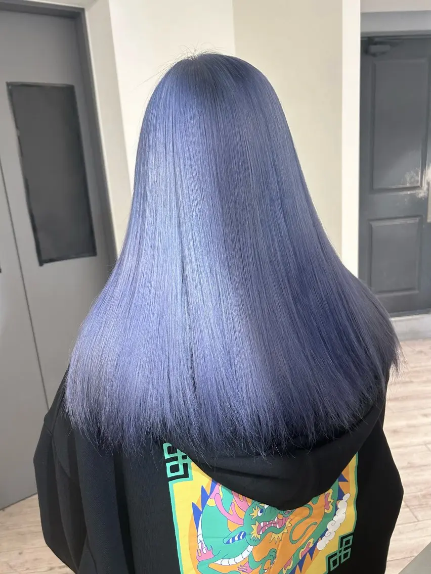 セミロング ヘアカラー ハイトーン特化サロン 🍑momo🍑のヘアスタイル