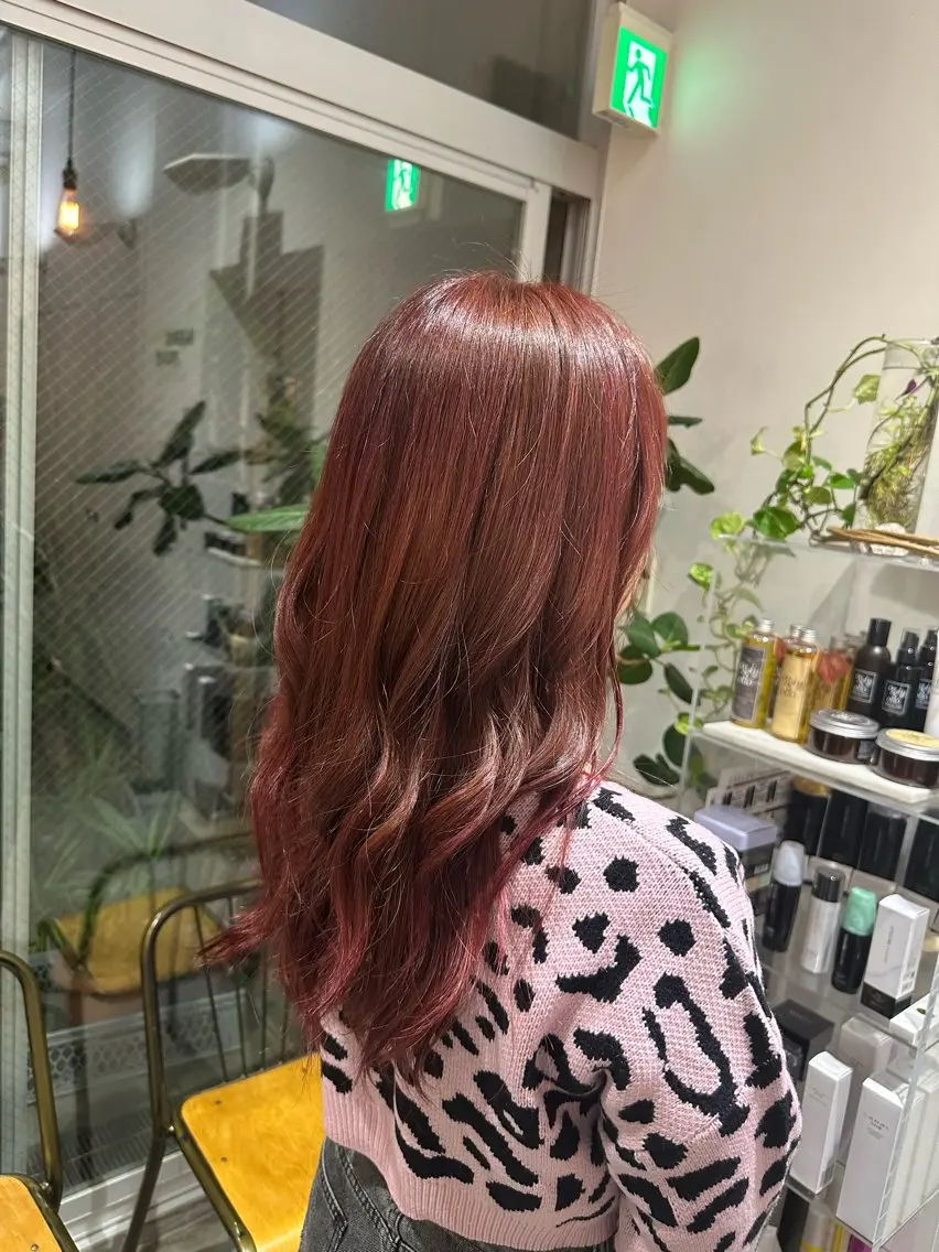 ロング カラー ピンクカラー 恵比寿/髪質改善/ ショート/森和輝のヘアスタイル